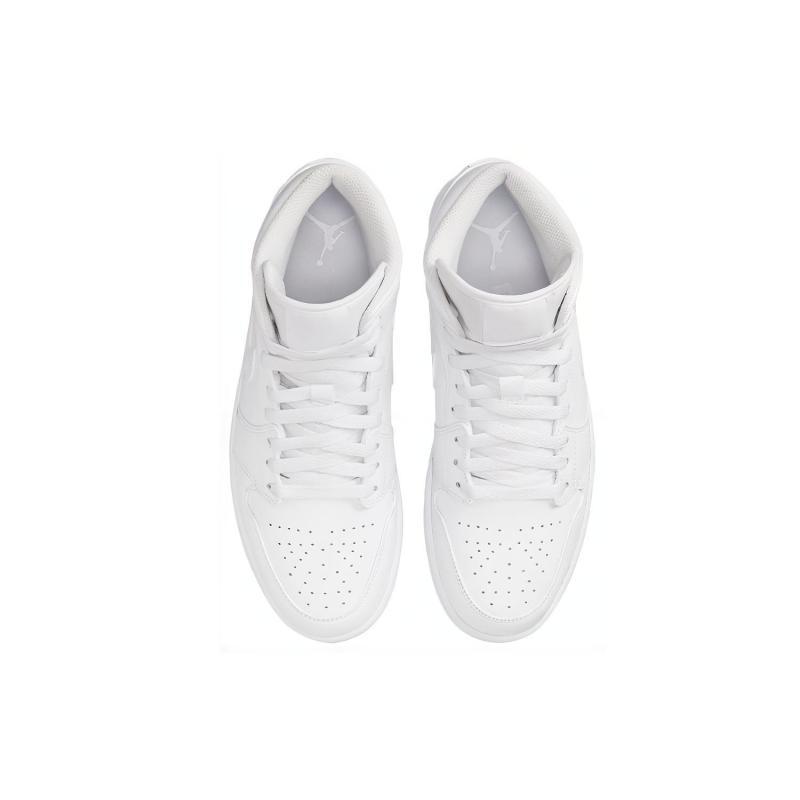 Air Jordan 1 Mid 'Triple White' 2022 Jordan 554724-136