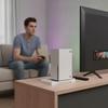 XSS Vertical Game Console Stand with Built-in Cooling Vents Easy Assemble Holder Station for Small Apartment Gaming