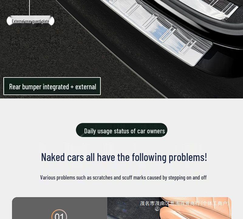 Mercedes-Benz E-Class E300L/E260L 2024-25 Door Sill Scuff Plates & Trunk Protector Welcome Pedal Decoration
