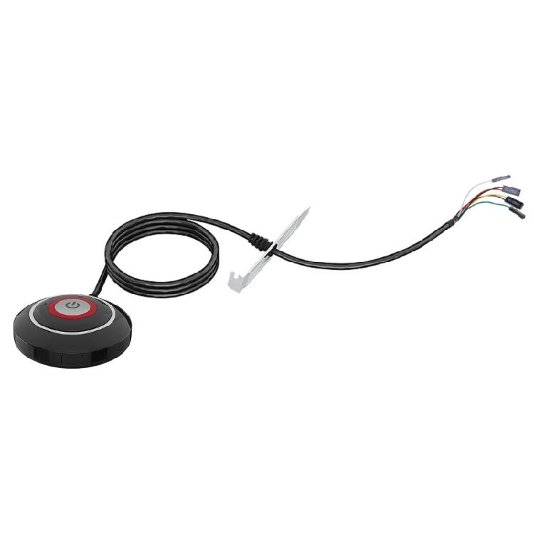 

Chassis Switch Host Metal Button, Computer Host Switch Cable PC for Case Power Button Supply On/Off Button for Switch 1