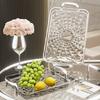 Large Capacity Plastic Fruit Serving Tray Rectangular Tea Tray Kitchen Storage Tray  Breakfast