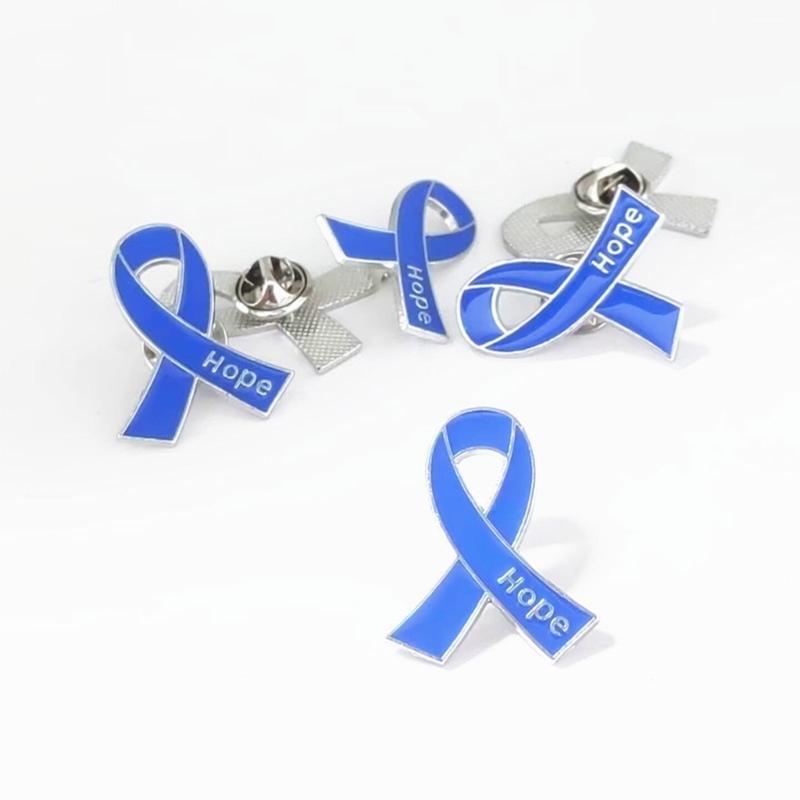 Stylish Hope Letter Ribbon Brooch Versatile Ribbon Pin Gift for Everyday Wear and Gift Giving In Sturdy Alloy Design