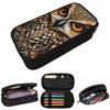 Owl Beliefs Print Pencil Case for Studen School Pen Box Pencil Bag Stationery Supplies Pen Holder Bag