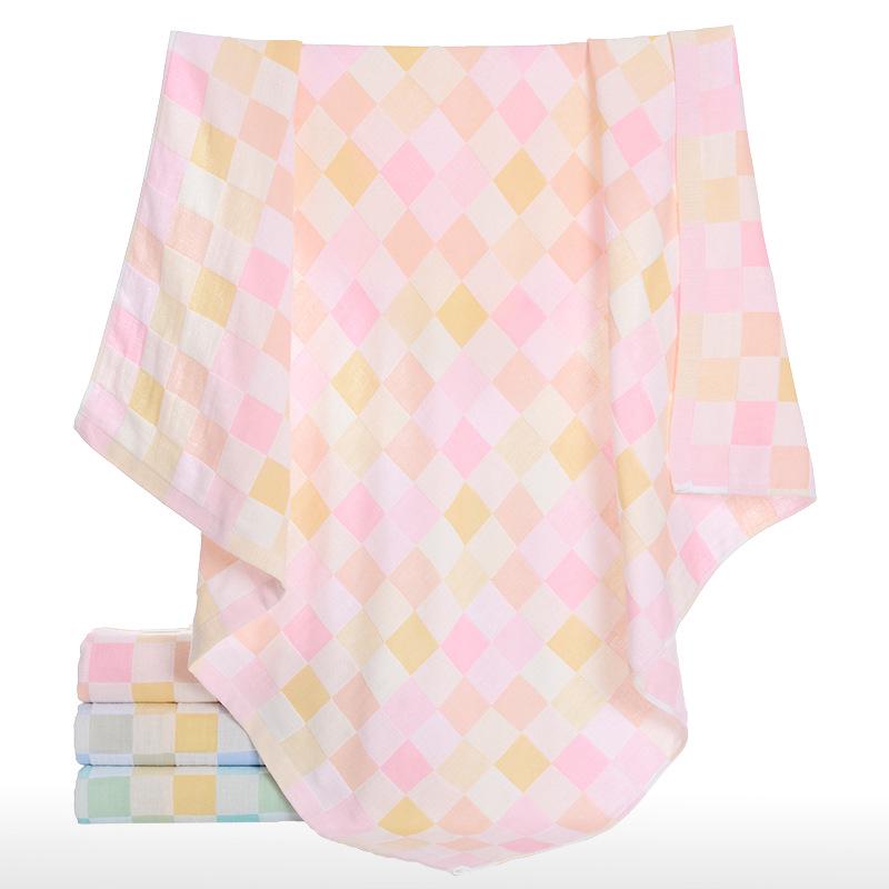 Children s Pure Cotton Quilt & Bath Towel - Double Layer Gauze, 95x95 cm, Water Absorbent 95*90cm