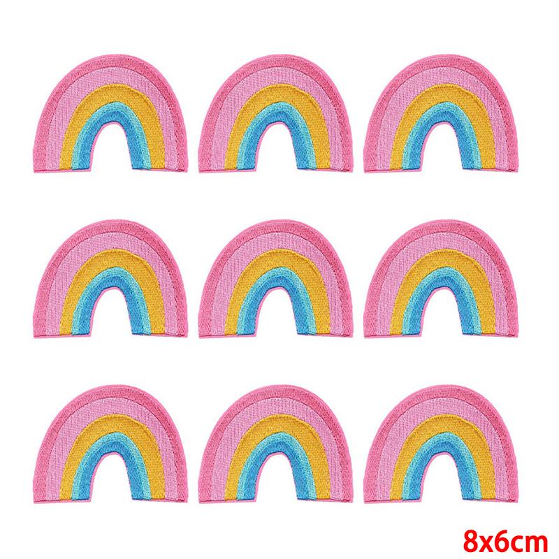 10 unids/lote, venta al por mayor, parche bordado, parches para planchar para ropa, parches para ropa, chaquetas, apliques de decoración, suministros para coser