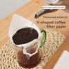30Pcs Thickened V-Shaped Coffee Filter Bag Non-woven Fabrics Hanging Tea Filter Bag  Cafe