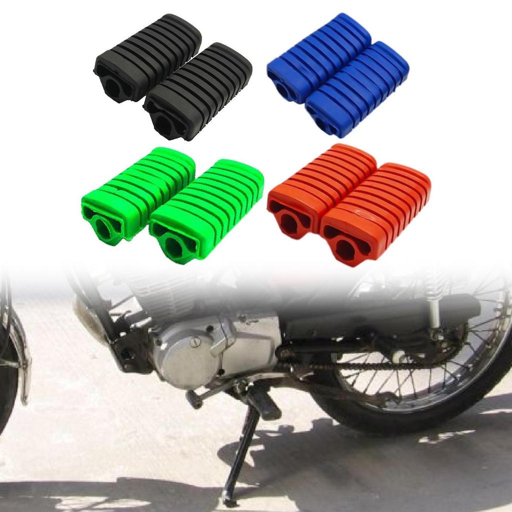 Motorcycle Footpegs Cover Premium Foot Rest Shell for EN125 Dy110 Dy100 Black