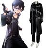 Anime Zwaard Cos Kirito Kazuto Kirigaya Cosplay Kostuum Art Online Jas Shirt Broek Hallowen Feest Outfit Voor Mannen
