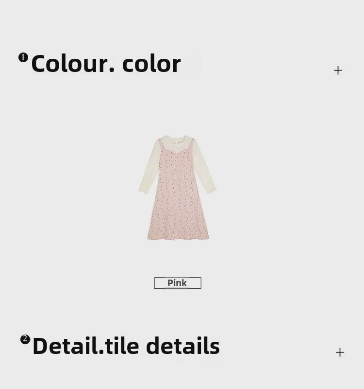 French Style High Waist Slim Qianjin Dress - Plus Size Spring Two-Piece Look