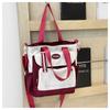Canvas large-capacity tote bucket bag women's bag summer new messenger bag delivery shoulder bag