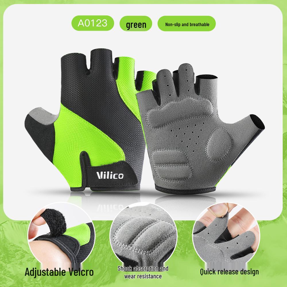 Men's & Women's Breathable Half Finger Cycling and Fitness Gloves