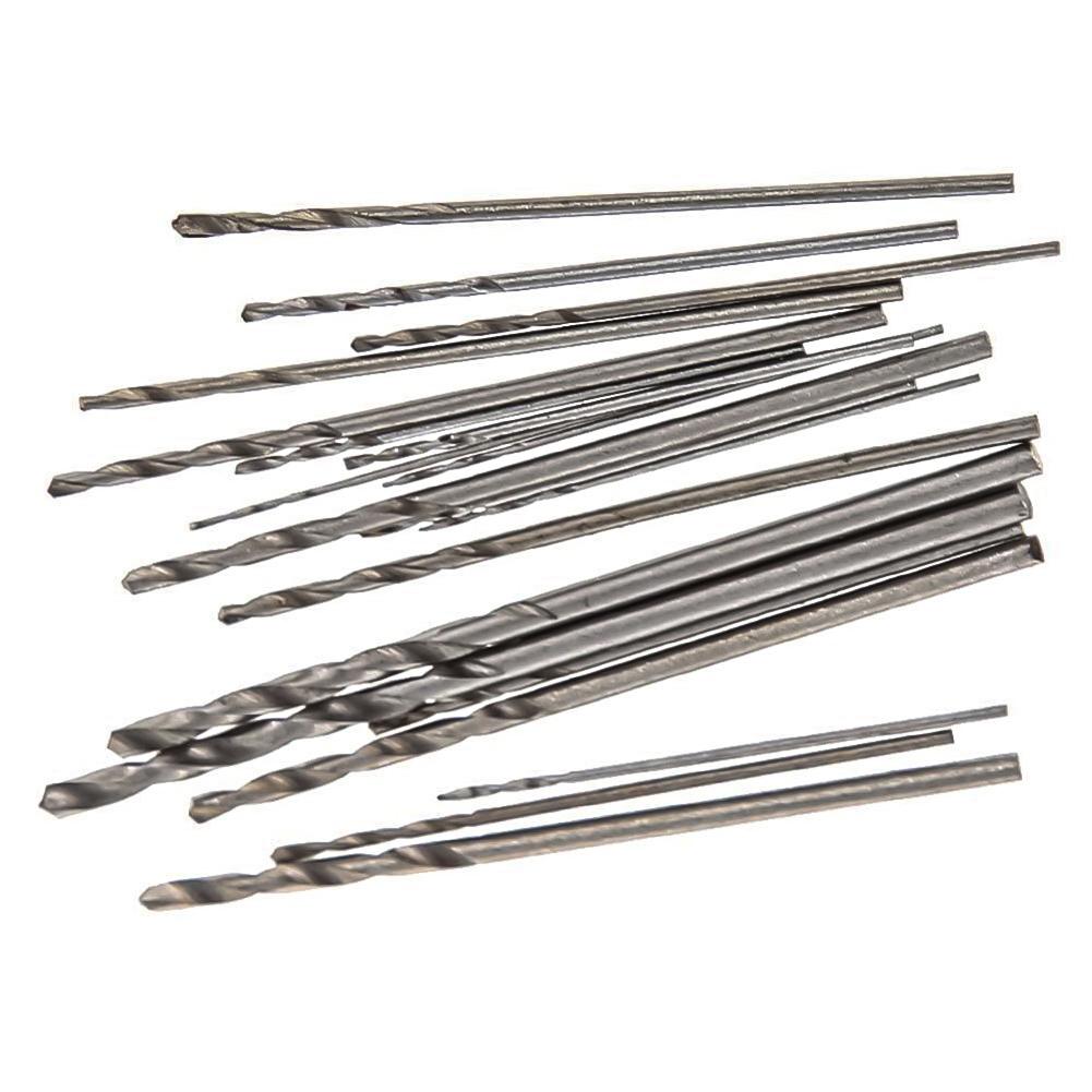 Precision HSS Spiral Drill Bits (20Pcs Set) for Jewelry Making and Watch Repair