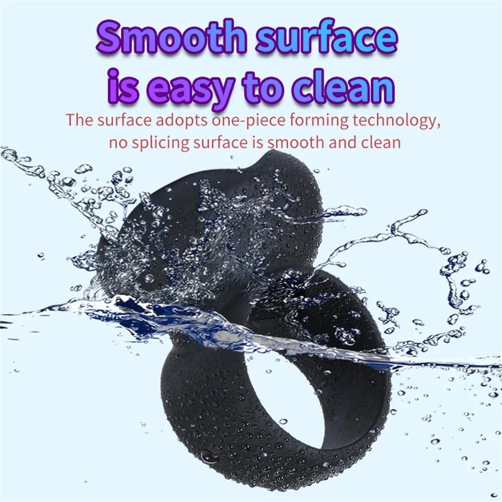 Delay Ejaculation Penis Rings Male Dick Erection Stretcher Extender Erotic Cock Rings Sex Toys for Men Double Cockring BDSM Toys