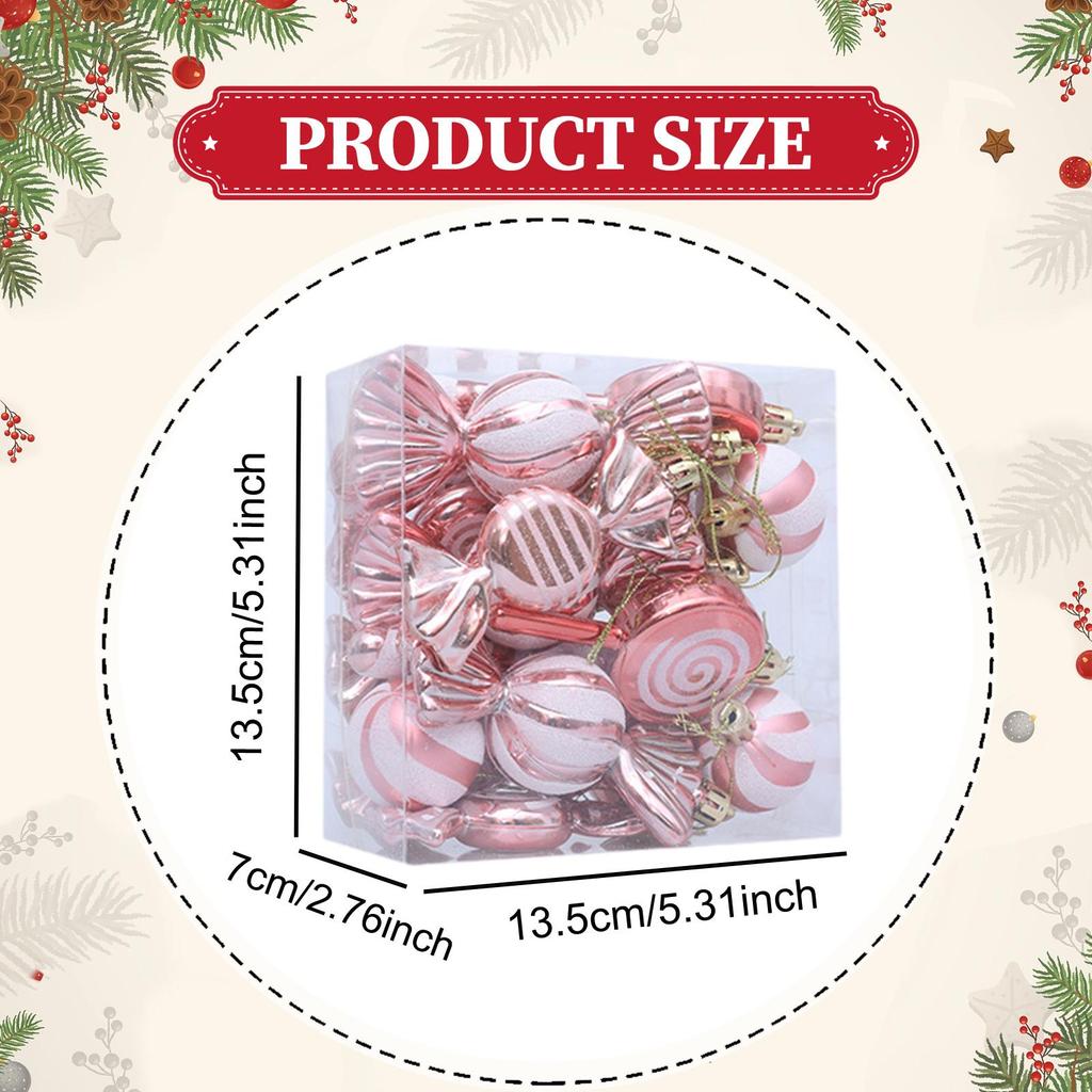 18 Pieces Christmas Ball Ornaments Creative for Festival Wedding Anniversary