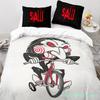 Horror Saw Movie Bedding Set Boys Girls Twin Queen Size Duvet Cover Pillowcase Bed Kids Adult Fashion Home Textileextile