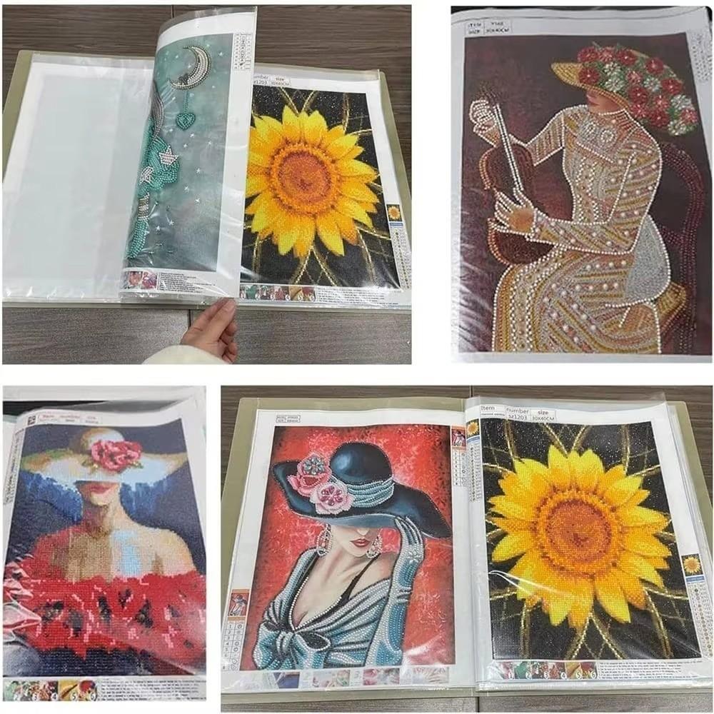 30 Pages 60 Pages A3 Diamond Painting Storage Book Diamond Painting Holder  Large Folder Stationer