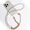 Luxus Koreanisches Crossbody Lanyard Halskette Perlenkette Handyhülle Für 16 12 13 14 15 Pro Max Transparente Hülle mit Band