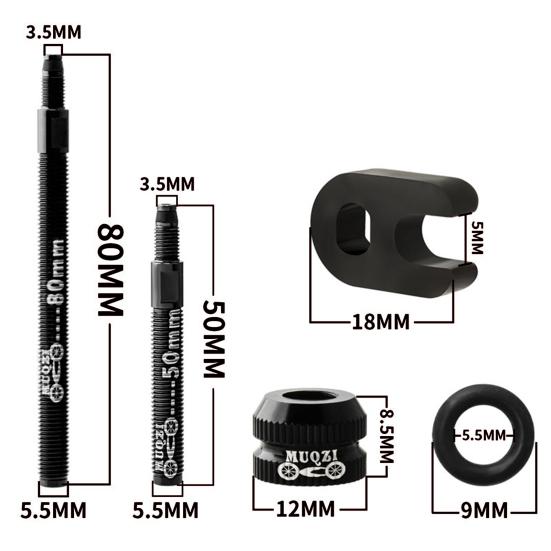 Buy Fashion 2Pcs Presta Valve Stem Extender Exquisite Workmanship Anti