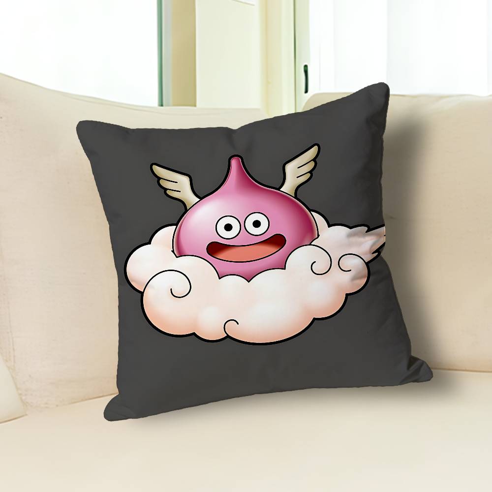 D-Dragon Q-Quest Slime Game Anime Celebrity Merchandise All-Match Printed Pillow Case Sofa Car Office Room Decoration Protector