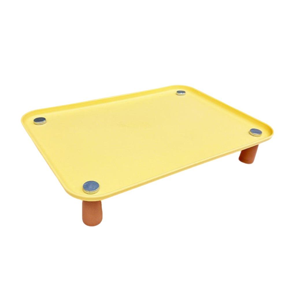 

Washable Pet Feeder Stand Elevated Non Slip Pet Bowl Raised Holder Leak Proof Protect Cervical Spine Dog Food Container жёлтый
