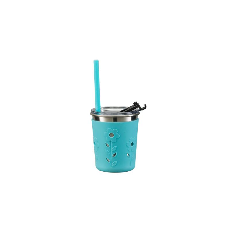 New Arrivals Stainless Steel Thermos Coffee Tumbler Mug Cups Vacuum Insulated Bottle 300ML синий
