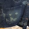 DIMANAF 2026 Autumn Winter Plus Size Women Denim Jackets Coat Casual Loose Blue Print Floral Vintage Outwear Pockets