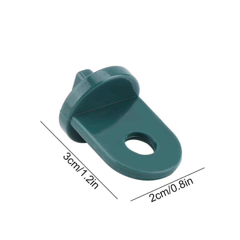 10 PCS Plastic Greenhouse Hook Plant Flow     (Black)