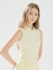 LORDLOAR Signature Collared Sleeveless Knit Yellow