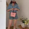 zZ Compact Korean Nylon Mini Handbag - Cute, Eco-Friendly Cloth for Phones & Essentials