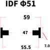 38 51 63 76 89 102mm Hygienische EPDM VMQ Dichtungsprofil für IDF-Verschraubung Hombrew