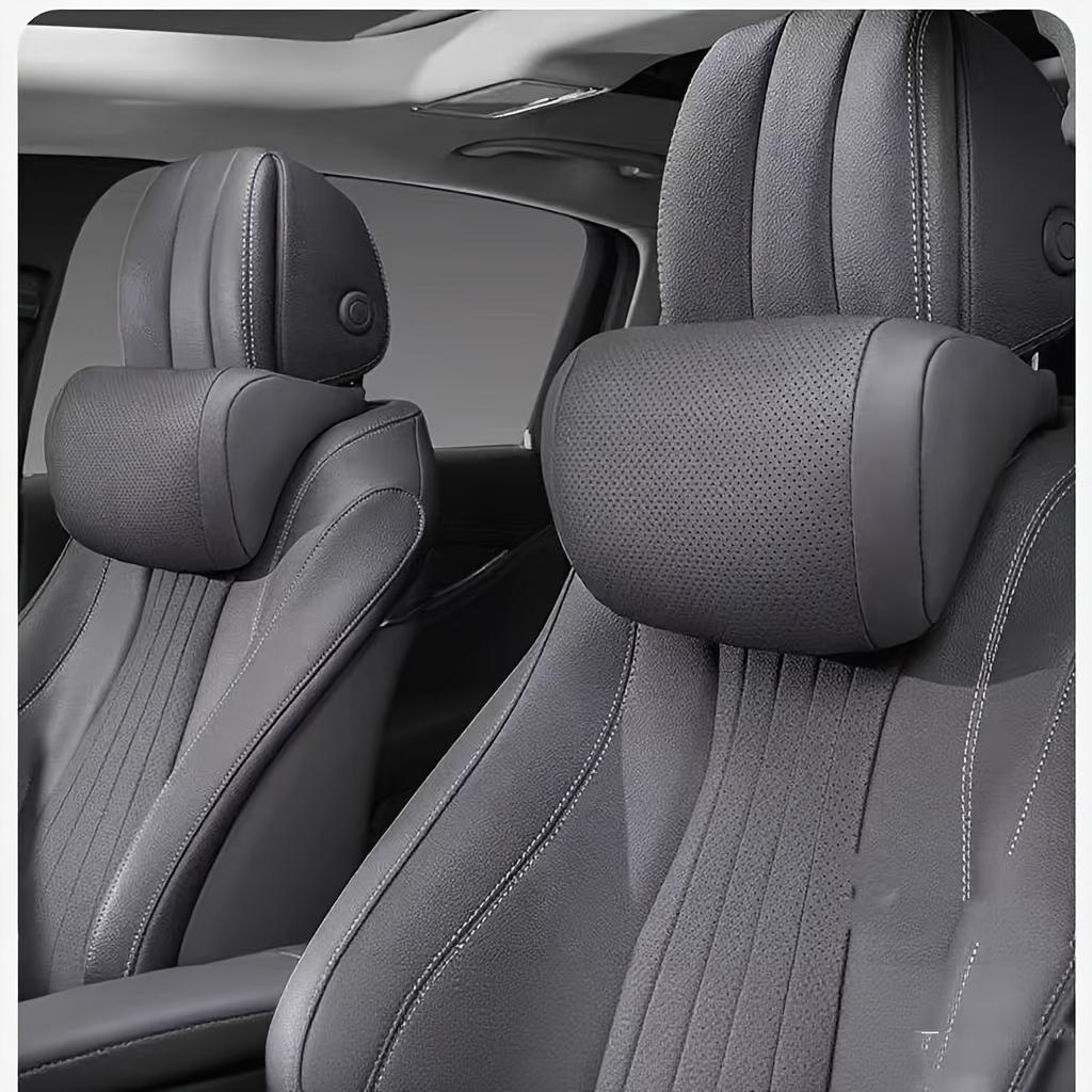 1pc Car Headrest Pillow - Ultra-Soft Breathable Design with Pressure Relief, Fit for Most Vehicles, Durable Premium Material for Long Drives