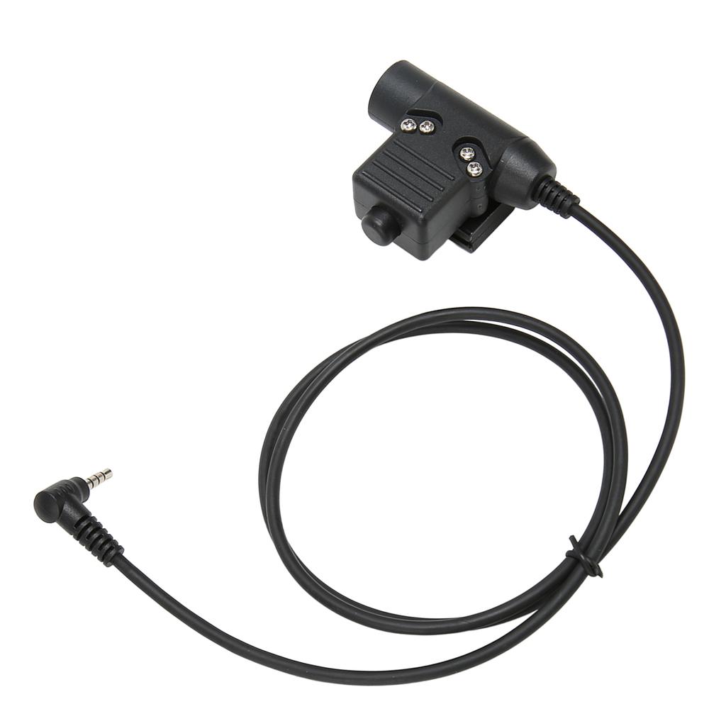 PPT Push to Talk Adapter 3.5mm 1Pin Back Clip 2 Way Radio Adapter for Retevis RT40 RB15 RB615