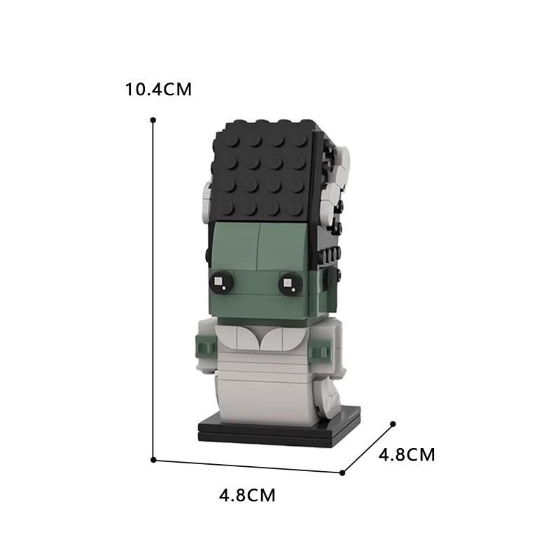 Frankenstein & Braut Klassischer Film MOC-76263 Modell, LEGO-kompatibles Kleinteile-Set