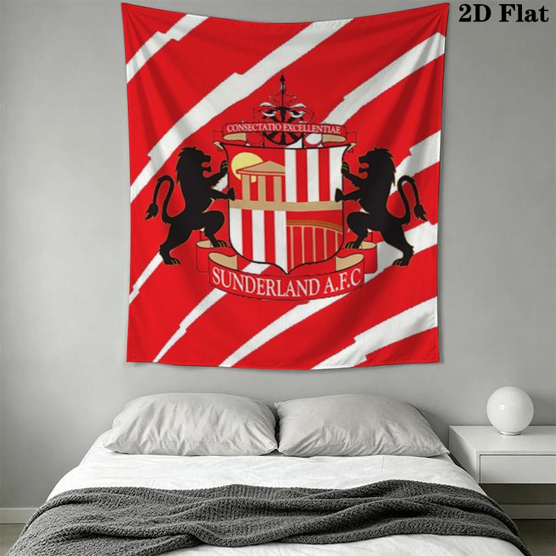 Sunderland Wall Tapestry Aesthetic Wall Hanging Printed Fabric Blanket Decorative Tapestries for Bedroom Living Room Home Decor