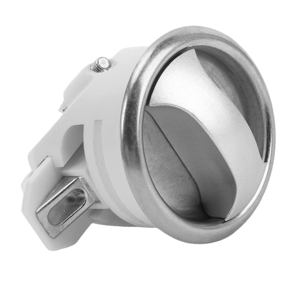2 Set Toilet Mobile Door Lock 43mm Diameter Hole Opening Elegant Sliding Door Lock Kit for 15 To 18mm Thickness White