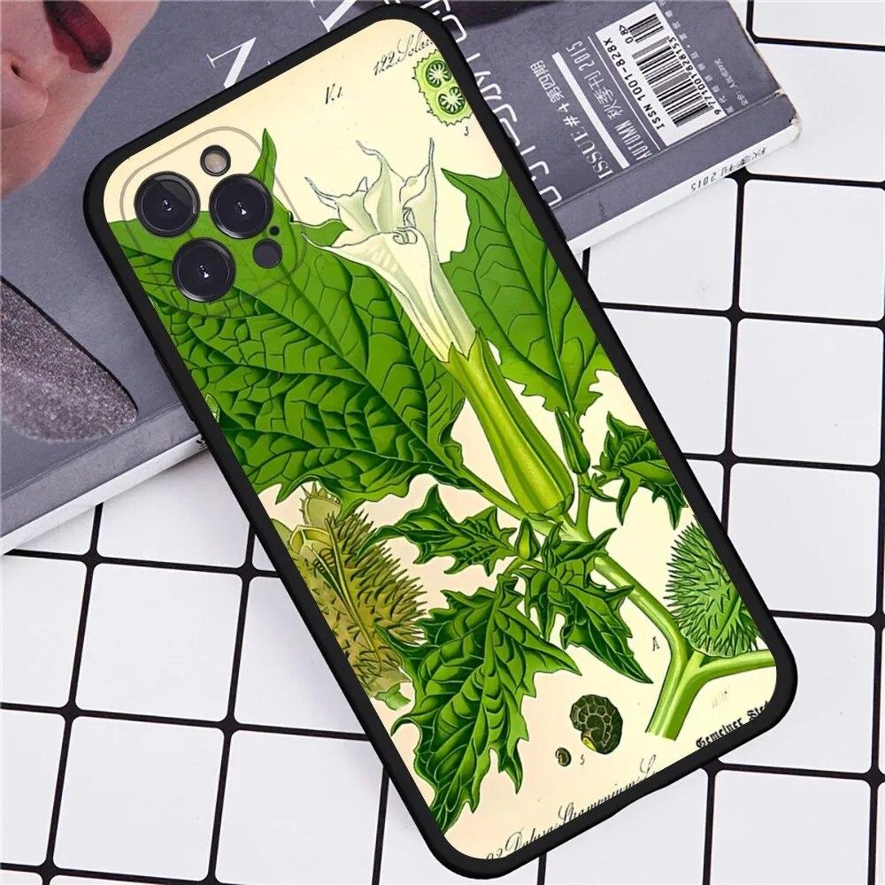 Plant Flower Phone Case For iPhone Samsung Galaxy Redmi Xiaomi Oppo OnePlus Note S A 7 8 9 10 11 12 13 14 20 21 22 23 53 54 Pro Max Ultra TPU Soft