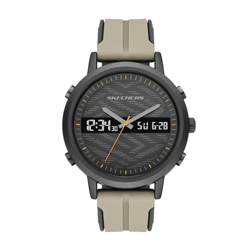 Skechers Lawndale Grey Silicone SR5267 Men's Analog-Digital Watch,