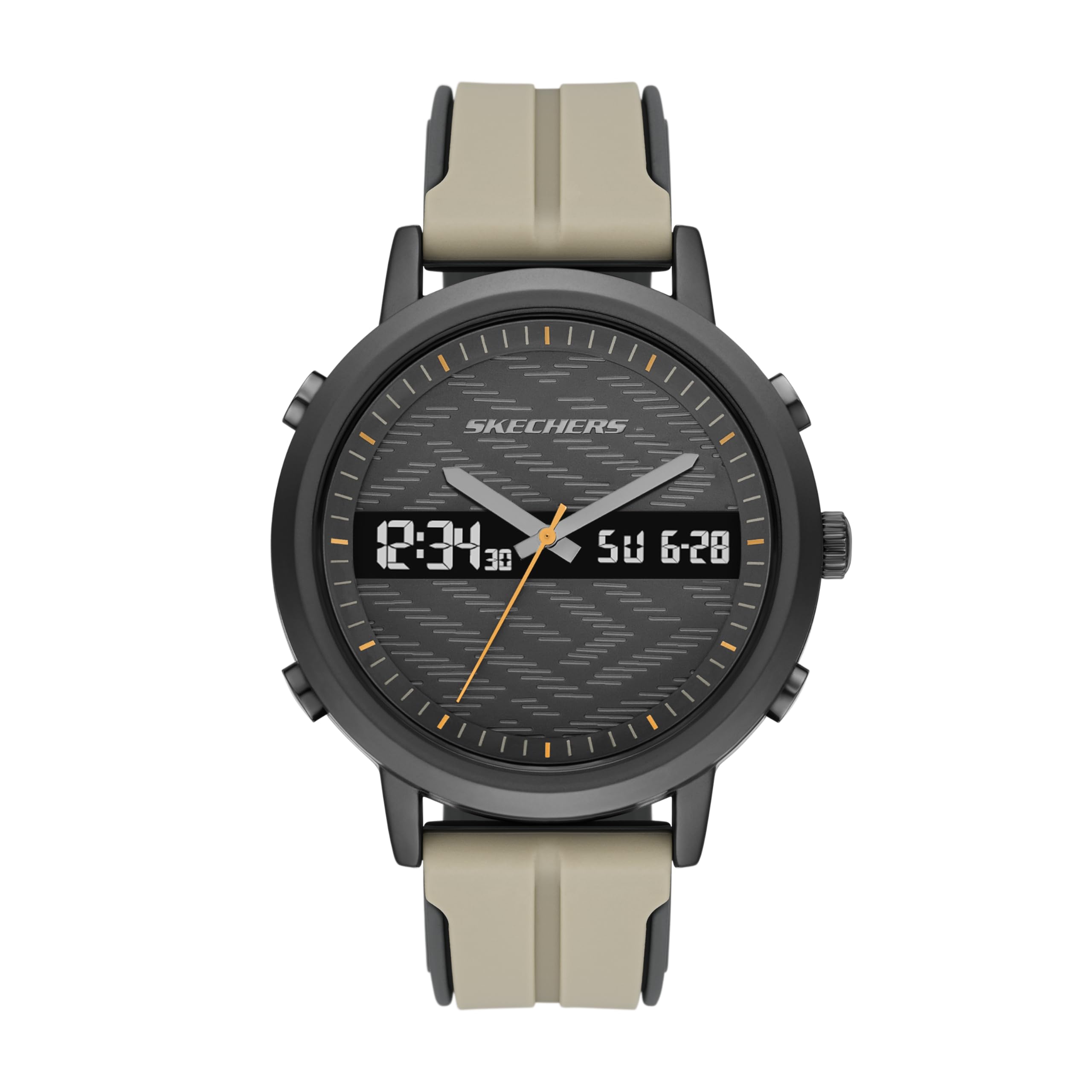 

Skechers Lawndale Grey Silicone SR5267 Men s Analog-Digital Watch, серый