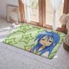 Anime L Lucky Star Floor Mat Eco  Flannel Doormat Non Slip Odorless Indoor Floor Rug Soft Short Plush Home Mat