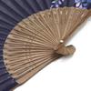 Stylish Business Fan Set with Fan Case and Handkerchief Bloom Leaf Design [Osaka Choseido] Women's -