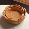 Hand-Woven Vietnamese Autumn Vine Tea and Snack Plate