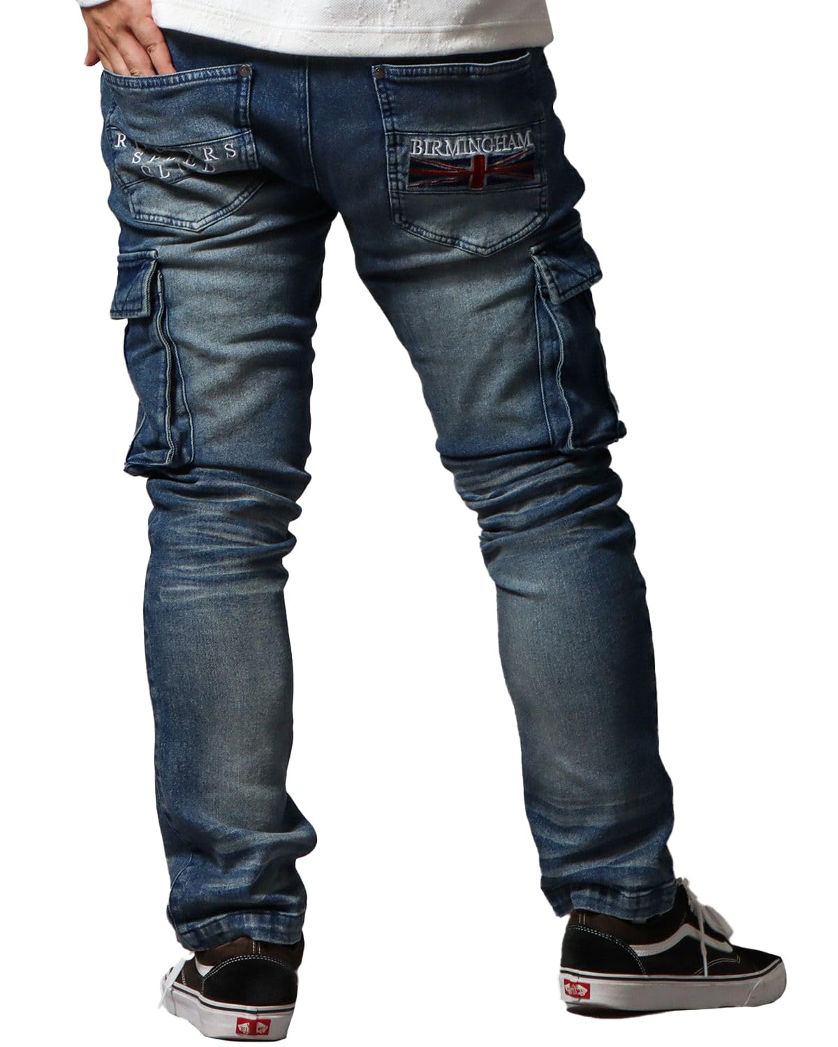 

Norton Stretch Cargo Denim Pants for Casual Size L Men, Motorcycle, Motorsports, Wear, Jeans, Trousers, Fall/Winter, 253N1800, Indigo,