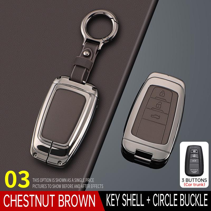 Toyota Key Covers: Compatible with Avalon, Camry, Corolla, Levin, Wildlander, RAV4, and Prado.