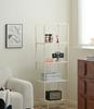 Tiefan Iron Art Bookshelf Integrated Floor To Floor Storage Rack Small Bookshelf Corner Stand Wall Narrow Cabinet Corner Stand