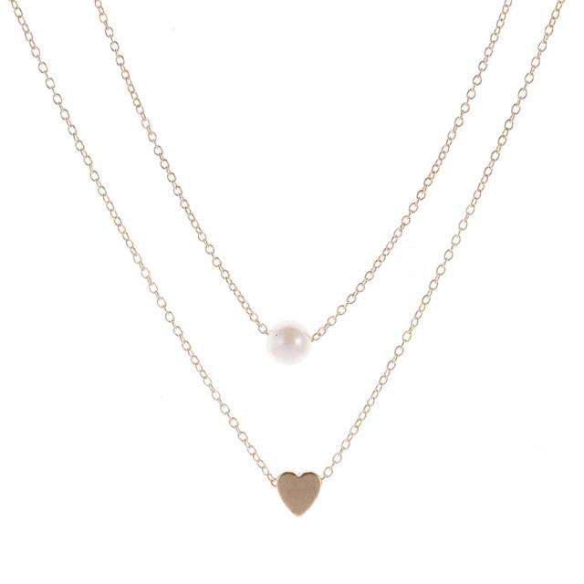 Trend Double Layer Star Moon Pendant Necklace For Women Girl Clavicle Chain Eight-pointed Star Necklace Simple Jewelry Gift