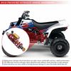 Black White Red 345mm Rear Air Shock Absorber Solid Steel+Aluminium Alloy For Yamaha Banshee 350 YFZ350SE Special Edition 2005