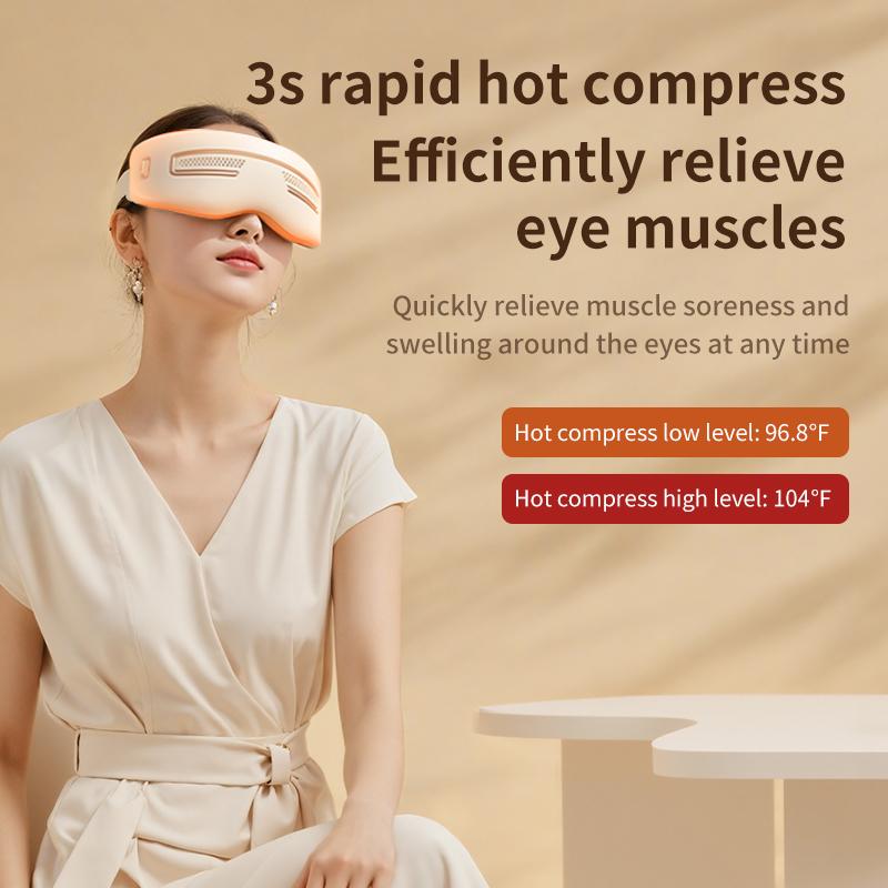 Smart Electric Eye Massager Hot and Cold Compress Dual-purpose Rechargeable Eye Massager Gift