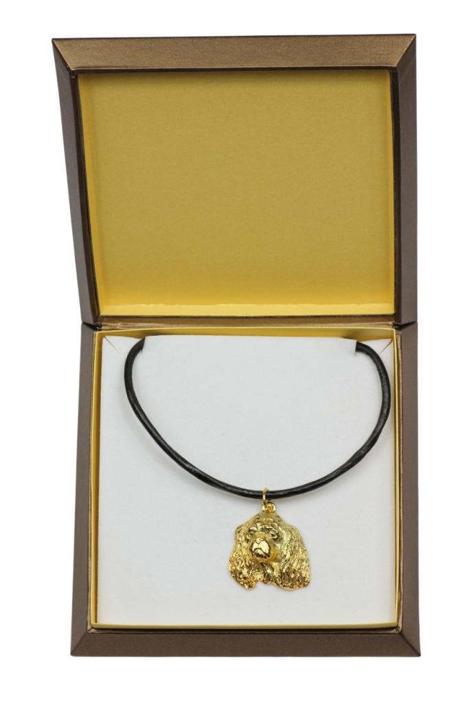 

Cavalier King Charles Spaniel I - Dog necklace in gift box, gold-plated pendant for dog fan, striking jewellery by Art-Dog