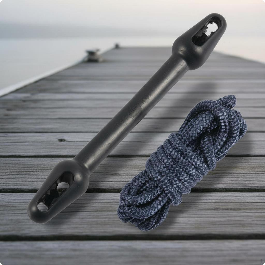 Dock Line Shock Absorber Saltwater Resistant Rubber Mooring Snubber Tool Installation Boat Rope