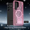 Für Samsung Galaxy S26 Ultra S26 Plus Hülle Magnetisch Transparent Bling Glitzer Klar Hartes PC-Back Kratzfest Schlanke Abdeckung